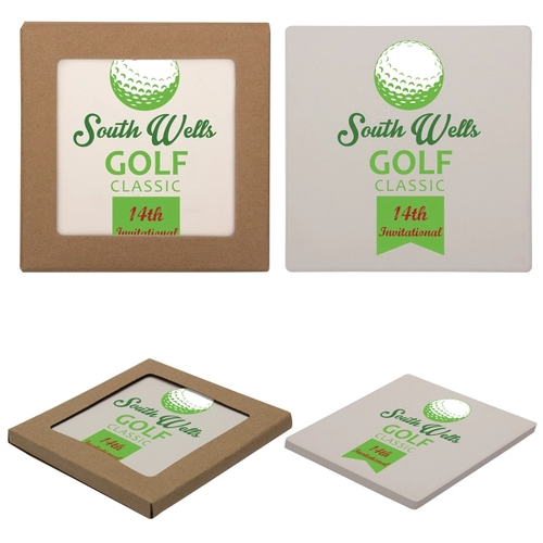 Main photo of Square Absorbent Stone Coasters