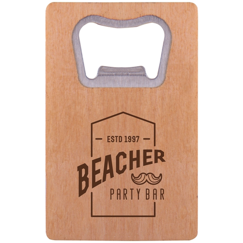 Main photo of Wood Credit Card Bottle Opener