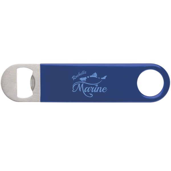 Silver-Blue color option for Color Wrapped Classic Paddle Bottle Opener