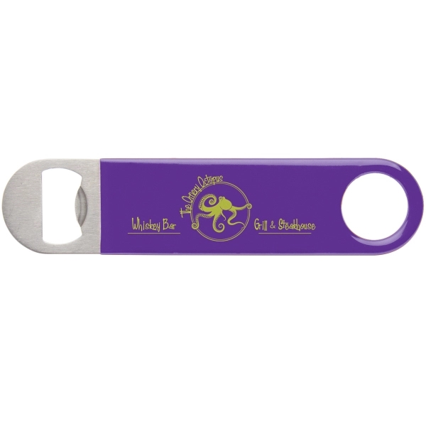 Silver-Purple color option for Color Wrapped Classic Paddle Bottle Opener