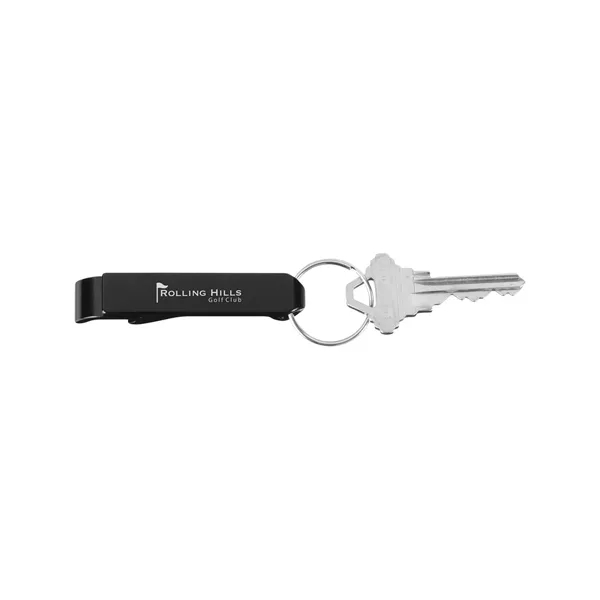 Black color option for Aluminum Bottle Opener Keychain