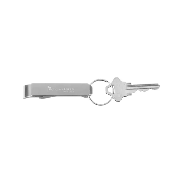 Silver color option for Aluminum Bottle Opener Keychain