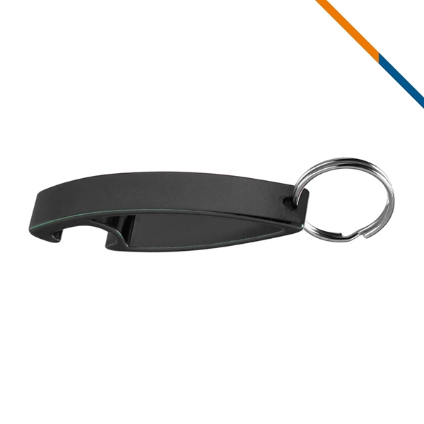 Black color option for Coki Aluminum Bottle Opener Keychain