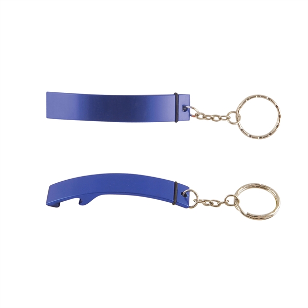 Blue color option for Pop It   Laser Engraved Aluminum Bottle Opener W/ Keychain