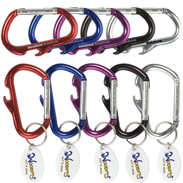 Silver color option for Carabiner Bottle Opener