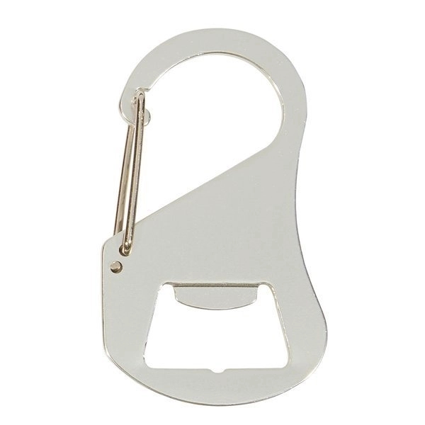 Silver color option for Carabiner With Bottle Opener