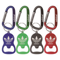 Round Bell Shape Plain Bottle Opener With Carabiner