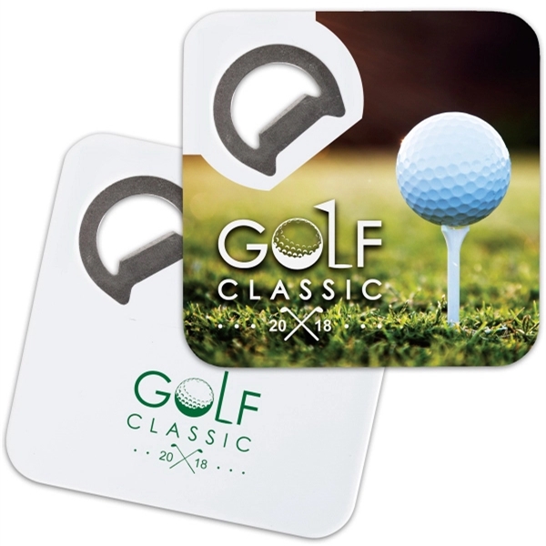 White color option for Magnetic Bottle Opener Coaster