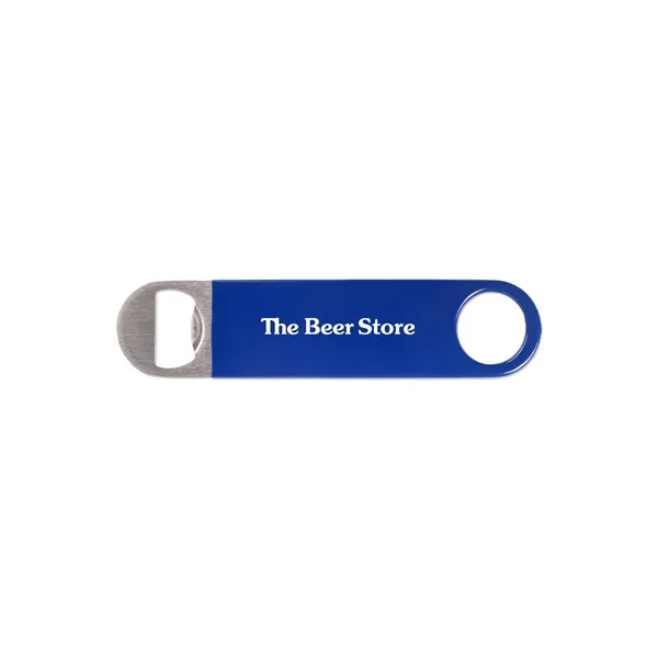 Blue color option for Vinyl Wrapped Paddle Style Bottle Opener