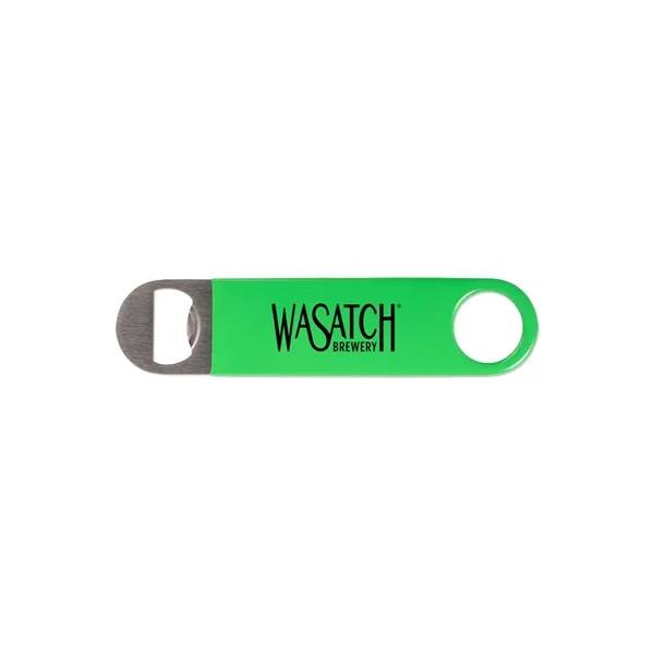 Green color option for Vinyl Wrapped Paddle Style Bottle Opener