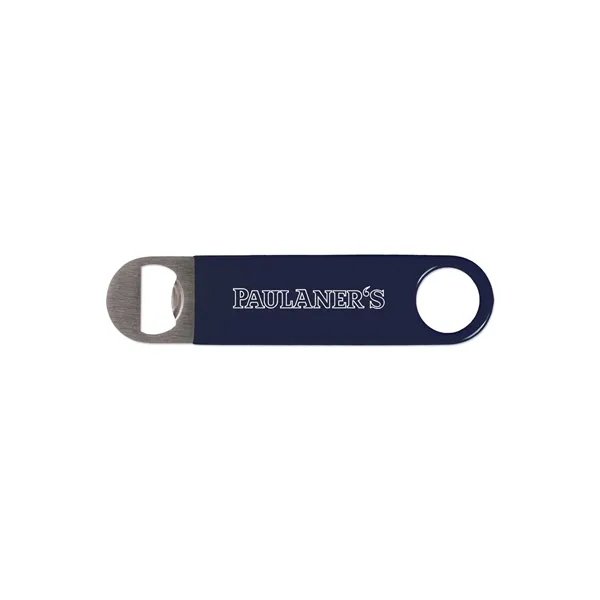 Navy Blue color option for Vinyl Wrapped Paddle Style Bottle Opener
