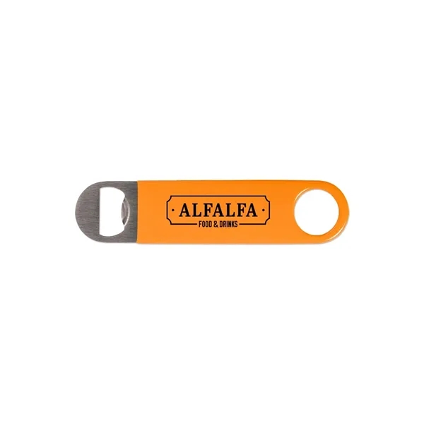 Orange color option for Vinyl Wrapped Paddle Style Bottle Opener