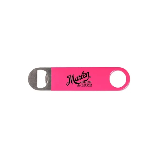 Pink color option for Vinyl Wrapped Paddle Style Bottle Opener