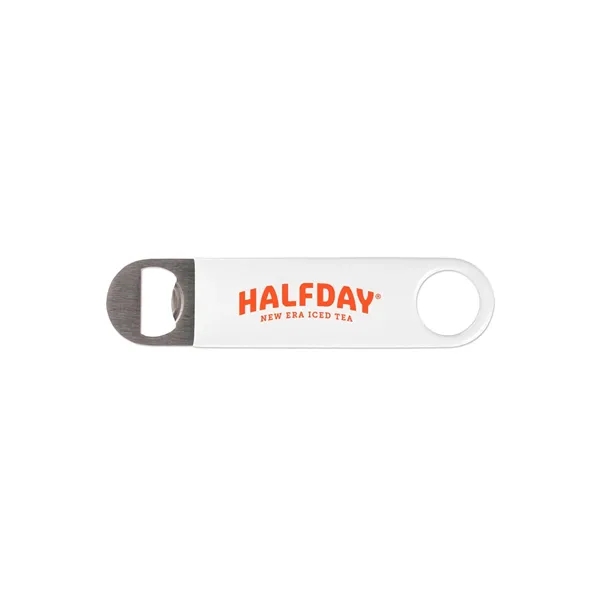 White color option for Vinyl Wrapped Paddle Style Bottle Opener