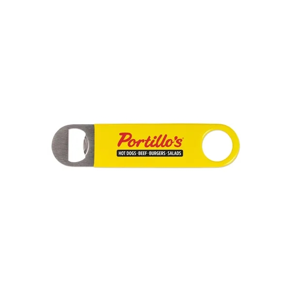 Yellow color option for Vinyl Wrapped Paddle Style Bottle Opener