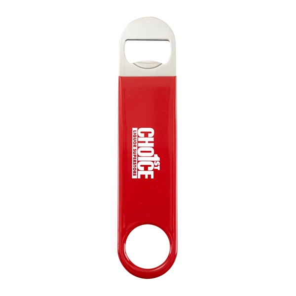 Red color option for Pub Vinyl Paddle Bottle Opener
