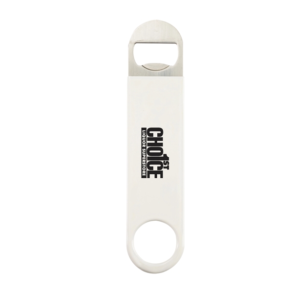 White color option for Pub Vinyl Paddle Bottle Opener