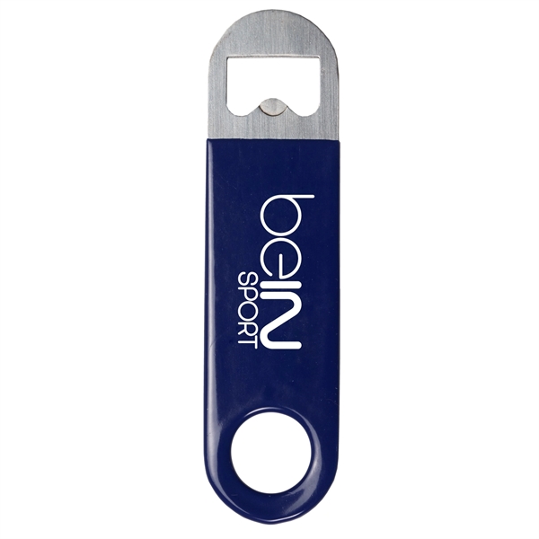 Blue color option for Mini Pub Vinyl Paddle Bottle Opener