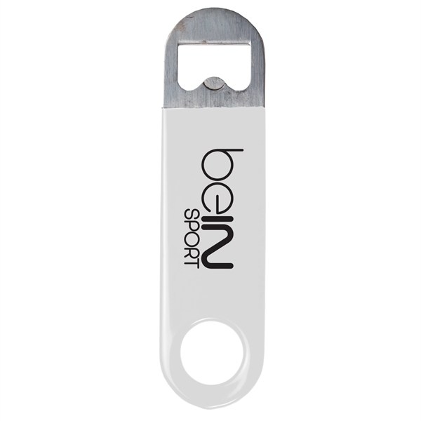 White color option for Mini Pub Vinyl Paddle Bottle Opener