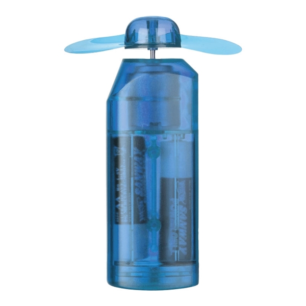 Transparent Blue color option for Classic Handheld Mini Fan W/Batteries