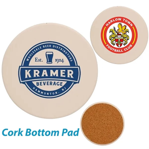 Photo of Usa Printed 4" Round Ceramic Coaster W/ Custom Logo