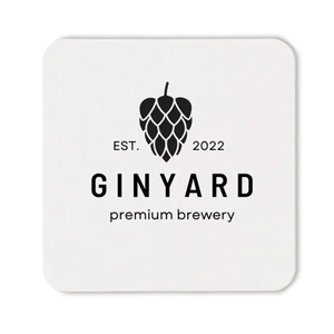 Photo of 60 Pt Pulpboard Coaster, 3.5" Square