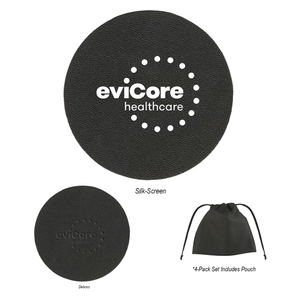 Photo of Executive Round Leather Coaster