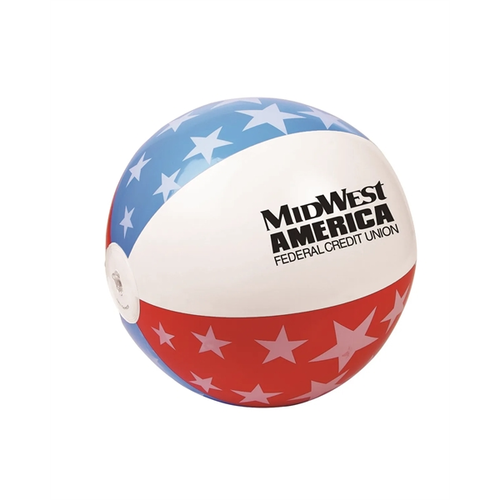 Main photo of 16" Patriotic Inflatable Beach Ball
