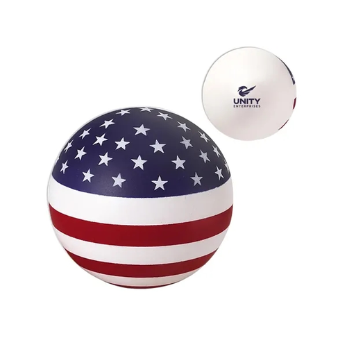 Main photo of Stars And Stripes Patriotic Round Stress Ball