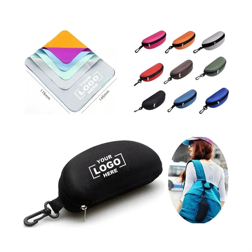 Main photo of Portable Lightweight Sunglasses Case With Cleaning Cloth