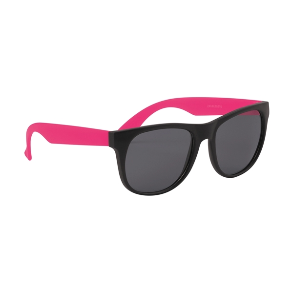 PINK color option for Youth Rubberized Sunglasses