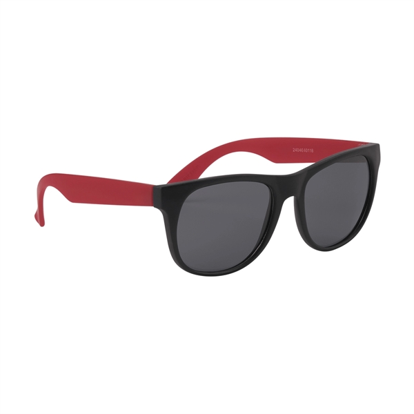 RED color option for Youth Rubberized Sunglasses