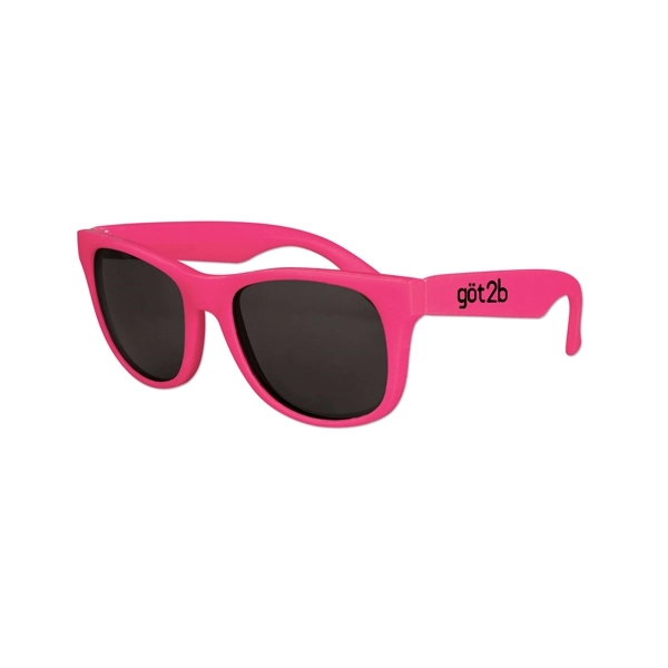 Neon Pink color option for Kids Classic Solid Color Sunglasses