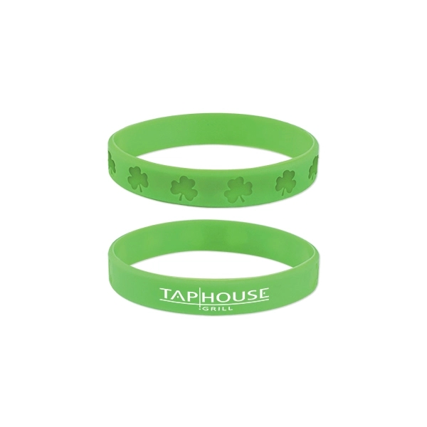 Green color option for St. Patrick's Day Silicone Wristband
