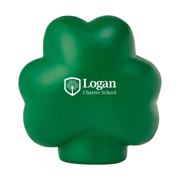 Green color option for St Patrick's Day Clover Shape Stress Ball