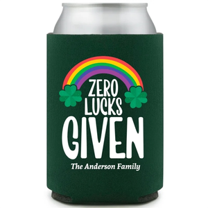 Photo of Zero Lucks Given St. Patrick's Full Color Can Coolers