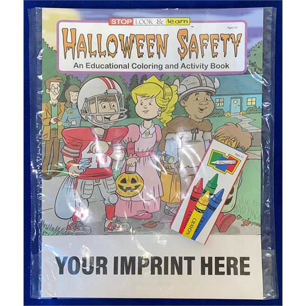 Multi color color option for Halloween Safety Coloring Book Fun Pack