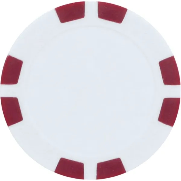 Burgundy color option for Poker Chip Ball Marker 8 Stripe Style