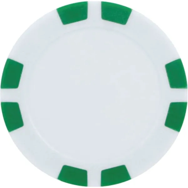 Green color option for Poker Chip Ball Marker 8 Stripe Style