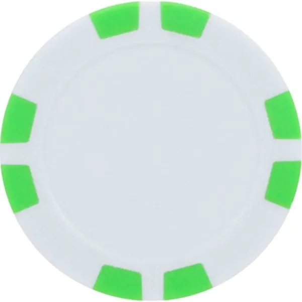 Neon Green color option for Poker Chip Ball Marker 8 Stripe Style