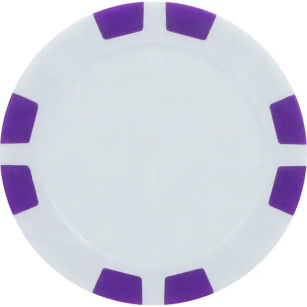 Purple color option for Poker Chip Ball Marker 8 Stripe Style