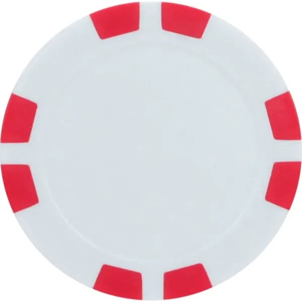 Red color option for Poker Chip Ball Marker 8 Stripe Style