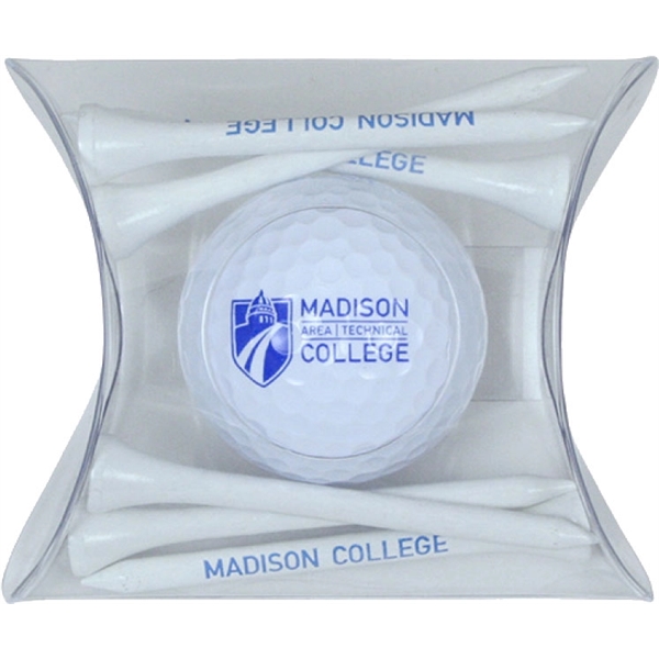 Clear color option for 1 Golf Ball Pillow Pack