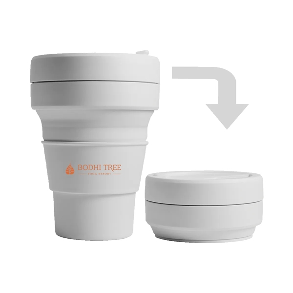 Cashmere color option for Stojo 12 Oz. Collapsible Cup