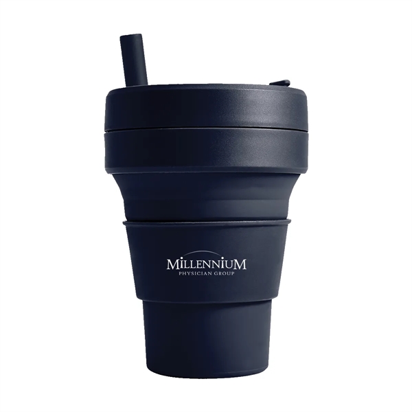 Denim color option for Stojo 16 Oz. Collapsible Cup