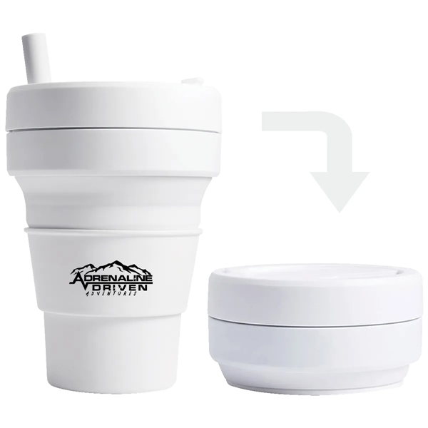 Quartz color option for Stojo 16 Oz. Collapsible Cup