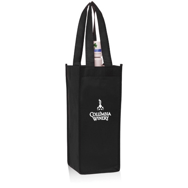 Black color option for Non Woven Vineyard One Bottle Wine Bags