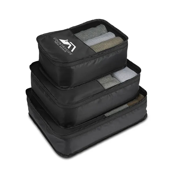 Black color option for 3pc Travel Packing Cube Set
