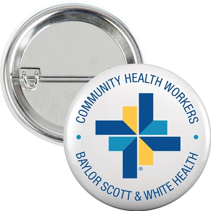 Photo of 1 1 And 4" Round Safety Pin Button