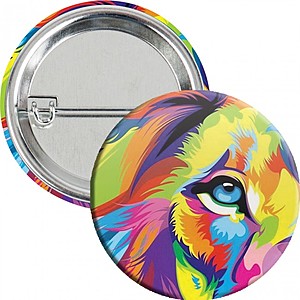 Photo of 1 3 And 4" Round Safety Pin Button